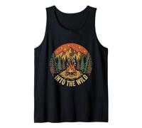 Vintage Camping Adventure Outdoor Gift Into The Wild Tank Top