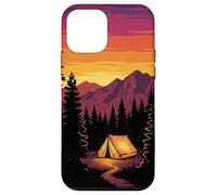Vintage Camping Tent Mountain Sunset Retro Adventure Hiker Case for iPhone 12 mini