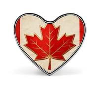 Vintage Canada Flag Lapel Pin Heart Enamel Pins Funny Brooch Pin Cute Backpack Pins Fashion Jewelry Accessories for Backpacks, Hats, Bags, Adults