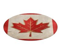 Vintage Canada Flag Round Area Rug Non Slip Backing Doormat Water Absorbent Plush Throw Low-Pile Non-Slip Floor Mat Carpet for Living Room Bedroom Entryway Nursery Room 90 * 90cm