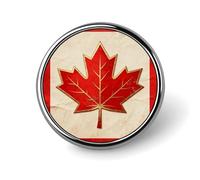 Vintage Canada Flag Round Lapel Pins Backpack Pin Cute Brooch Decoration Brooches for Women Men Fashion Button Badges for Hat Backpacks Purses Jackets Shirt Suit