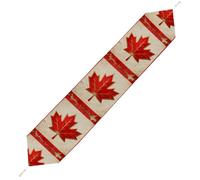 Vintage Canada Flag Table Runner for Dining Table, Short Plush Runners Washable & Durable Tablerunner Modern Home Decor for Wedding, Kitchen, Holiday 178*33cm