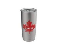 Vintage Canada Maple Leaf for National Day A Proud Canadian Stainless Steel Insulated Tumbler