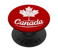Vintage Canada Retro Canadian Flag Maple Leaf PopSockets Adhesive PopGrip