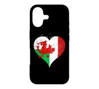 Vintage Canada Wales Flag Proud Canadian Welsh Fans Pride Case for iPhone 17
