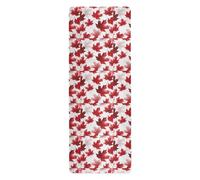 Vintage Canadian Maple Leaf Red hot yoga mat for men printed, non slip, yoga mat towel non slip with bags tapete para ejercicio 71x26 inches