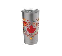 Vintage Canadian Symbol Canada Day Trip Maple Leaf Souvenir Stainless Steel Insulated Tumbler