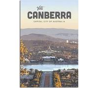 Vintage Canberra City of Australia Travel Poster Art Print Retro Wall Art Canvas Poster Room Decor Home Decor Unframed 50x75cm