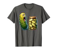 Vintage Canned Pickles Funny Screaming Pickle Cucumber Jar T-Shirt