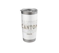 Vintage Canton Ohio Stainless Steel Insulated Tumbler
