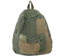 Vintage Canvas Backpack Large Capacity Two-Tone Patch Grunge Backpack Lightweight Rucksack Aesthetic Hippie Bags for Travel, School, Daypack, Decoraciones al aire libre