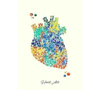 Vintage Canvas Painting Colorful Medical Human Structure Organs Poster Flower Gut Brain Print Home Wall Art Doctor Room Decor A17 40X50Cm Unframed