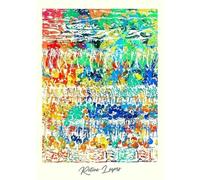 Vintage Canvas Painting Colorful Medical Human Structure Organs Poster Flower Gut Brain Print Home Wall Art Doctor Room Decor A6 50X70Cm Unframed