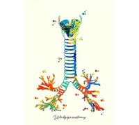 Vintage Canvas Painting Colorful Medical Human Structure Organs Poster Flower Gut Brain Print Home Wall Art Doctor Room Decor A12 50X70Cm Unframed