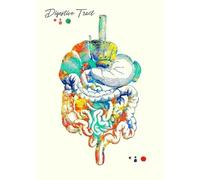 Vintage Canvas Painting Colorful Medical Human Structure Organs Poster Flower Gut Brain Print Home Wall Art Doctor Room Decor A30 40X50Cm Unframed