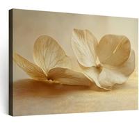Vintage Canvas Wall Art - Floral Hydrangeas Framed Wall Decor Artwork, Waterproof Pictures Walls Prints for Living Room Bedroom Home Decorations 120 x 60 cm