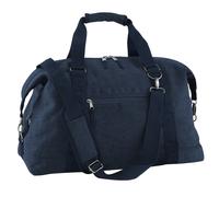 Vintage Canvas Weekender Holdall Carry Bag (30 Litres) Pack of 2 Bagbase Navy One Size