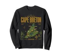 Vintage Cape Breton Island map, Retro Nova Scotia Canada tri Sweatshirt