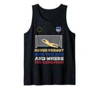 Vintage Cape Verde Flag Cape-Verdean Pride Lovers Retro Tank Top