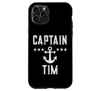 Vintage Captain Tim Personalized Family Cruise Boat Case for iPhone 11 Pro