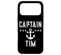 Vintage Captain Tim Personalized Family Cruise Boat Case for iPhone 17 Pro Max