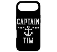 Vintage Captain Tim Personalized Family Cruise Boat Case for iPhone Air