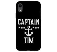 Vintage Captain Tim Personalized Family Cruise Boat Case for iPhone XR