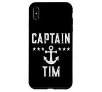 Vintage Captain Tim Personalized Family Cruise Boat Case for iPhone XS Max
