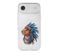 Vintage Capybara Indian Chief Cell Phone Basic Cases TPU Soft Cover Shockproof Slim Phone Case Compatible with iPhone 17/17 Air/17 Pro/17 Pro Max