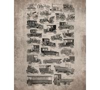 Vintage Car 2026 Teacher Planner Weekly and Monthly: Minimalist Lesson Record, Calendar Organizers, goal, to do list