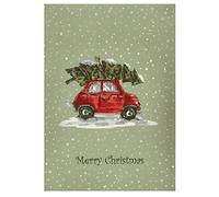 Vintage Car Christmas Cards - Pack Of 20 - One design
