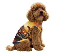Vintage Car in Savannah Sunset Dog Shirts Stylish Tank Top | Small Medium Puppy Cute Pet Vest Sleeveless T-Shirt