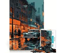 Vintage Car Japanese 1000-piece Puzzle for Teenagers Mind Skill Fun Uniform Size Precise Pieces Relaxing Indoor Group Activity (50x75cm)