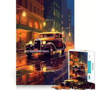 Vintage Car Japanese Adult Jigsaw Puzzles1000 Pieces Brain Game Gift High Precision Die Cut Relaxing Indoor Group Activity (50x75cm)
