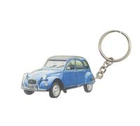Vintage Car Keyring 2CV Blue Grey Retro Car Gift Idea, Red, S