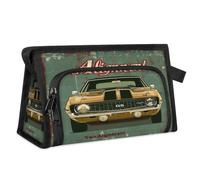 Vintage Car Logo Design Travel Toiletry Bag for Women Men Girls Boys Multifunctional Makeup Pouch Bag Wash Toiletries Cosmetic Organizer Shower Bag