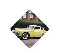 Vintage Car Pattern Car Air Fresheners 6 Pcs Square Hanging Aromatherapy Tablets Scented Fresheners For Bedroom Bathroom