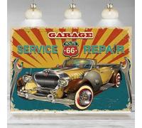 Vintage Car Photography Backdrop Route 66 Garage Tools Wrench Car Repair Background Car Theme Birthday Party Banner Decor 300x200cm