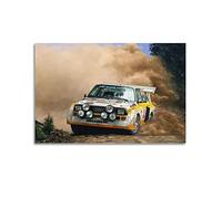 Vintage Car Poster Audi Sport Quattro S1 Rally Car Racing Poster Decorative Painting Canvas Wall Posters And Art Picture Print Modern Family Bedroom Decor Posters 16x24inch(40x60cm)