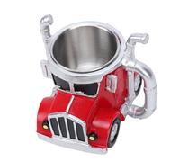 Vintage Car Stainless Steel Resin Coffee Mug Scratch Proof Eye Catching Retro Design for Car Lovers Birthday Gift 1 X Coffee Mug (Red)