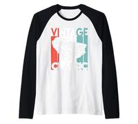 Vintage Cars, Classic American Muscle Retro Rides Hot Rod Raglan Baseball Tee