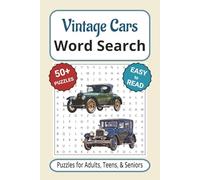 Vintage Cars Word Search Puzzle Book: Word Search with Easy to Read Print about Vintage Cars, Classic Cars, Antique Cars and More | 6x9 inches, 110 ... Gifts for Vacations, Holidays & Free Times