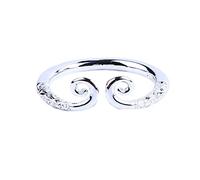 Vintage Carved Ring Auspicious Cloud Pattern Ring Couple Ringsilver Color, Female Convenient and practical