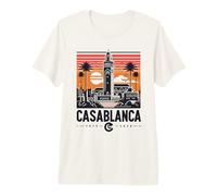 Vintage Casablanca Skyline Cafe Premium T-Shirt