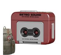 Vintage Cassette Key Ring - Mini Retro Cassette Metal Ring | Nostalgic Accessory For Bag Key | Charming Compact & Lé Collection Keychain, Red, Se référer au descriptif