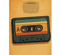 Vintage Cassette Notebook: A nice and sturdy notebook for anyone to use. Comes with some cool facts and hand drawn art of the history of the Cassette.