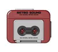 Vintage Cassette Tape Keychain - Retro Recorder Charm with Mini Working Microphone | Personalised Voice Message Gift to Record Love, Music & Sounds | Couple, & Present for