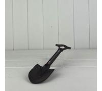 Vintage Cast Iron Outdoor Garden Tool Wall Spade Hanging Weather Thermometer