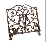 Vintage Cast Iron Recipe Book Stand Holder for Kitchen Cookbooks Decorative Metal Cookbook Stand for Stands in Kitchen