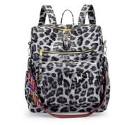 Vintage Casual Backpack PU Leather Shoulder Bag for Women Women | Multifunction Laptop Bag for Women Girls Vacation Shopping Daily Use and Commuting